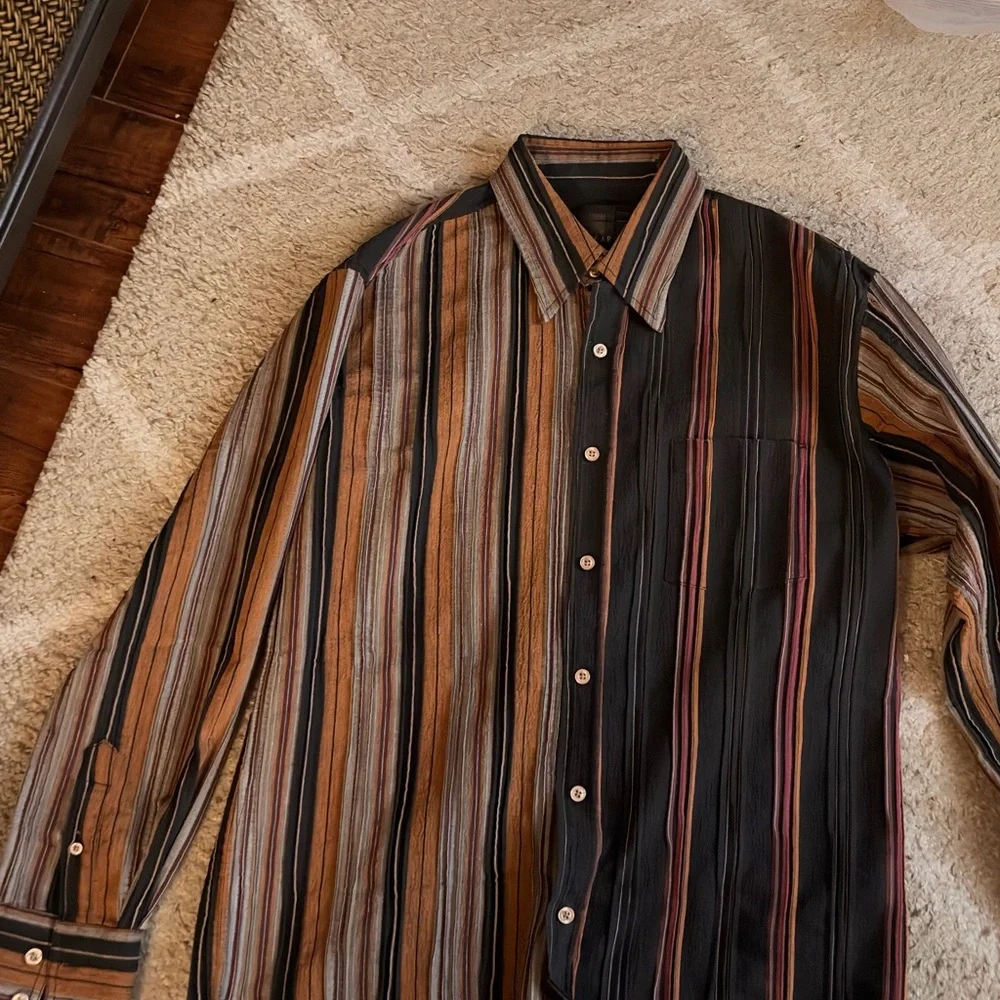 “RARE” - Men's SQ WEAR Long Sleeve #MelroseAve Stylish (fits like size Medium) - Picture 6 of 10